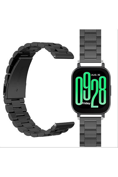 Fibaks ساعة Xiaomi Redmi Watch 5 Active / Watch 5 Lite متوافقة مع سوار الساعة الفولاذ المقاوم للصدأ والمقصّر