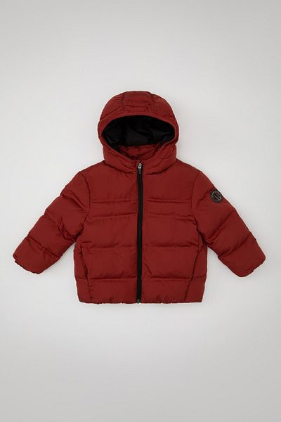 DeFacto Baby Boy Water Repellent Fabric Hooded Puffer Jacket C6963A524Wn