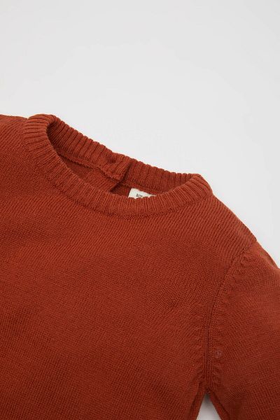 DeFacto Baby Boy Crew Neck Basic Plain Knitwear Sweater A5036A524Au