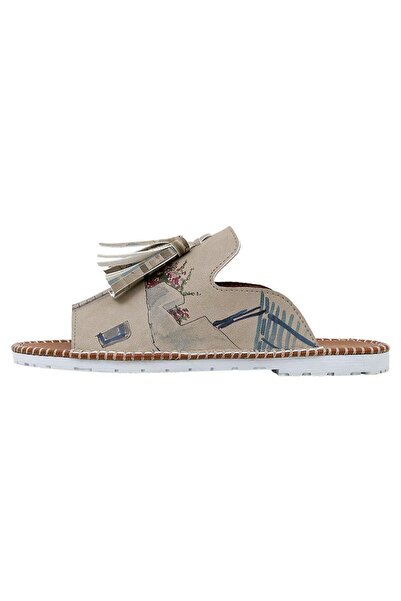 Dogo Жіночі веганські шкіряні різнокольорові капці - Paperflowers Design