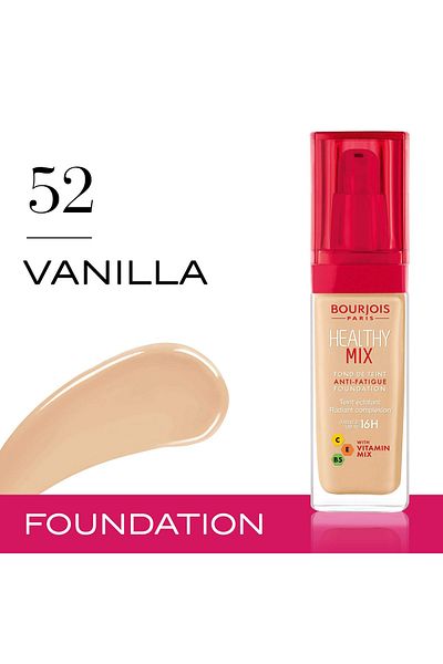 Bourjois 🌟 Bourjois Healthy Mix Foundation – No. 52 Vanille (30ml)
