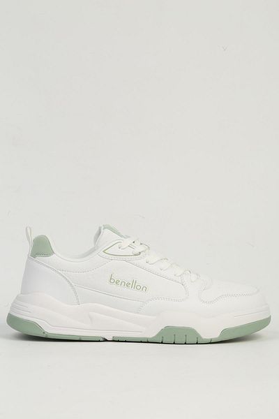 Benetton White Men's Sports Shoes Imported Bni-11505