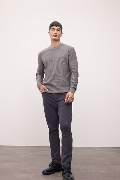 DeFacto Standard Fit Normal Cut Cotton Crew Neck Knitwear Sweater A5181Ax24Au