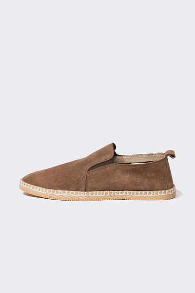 DeFacto Leather Suede Espadrille - Men's Flat Sole C8780AXNS