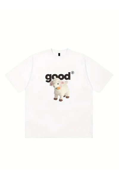 Touz Moda Μπλουζάκι με στάμπα Good Sheep Unisex Oversize