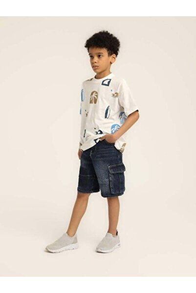 Zekids Момчешка памучна тениска с мотив