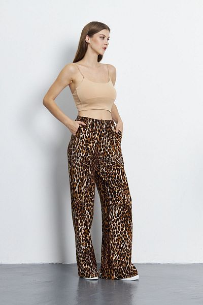 My Peak Cristina Leopard Patterned Trousers