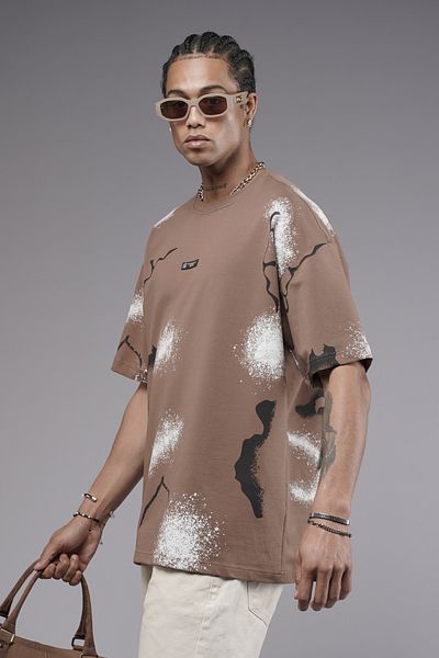 Butik TREND WE Μπλουζάκι με στάμπα με 2 νήματα από ύφασμα Oversize Fit