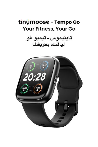 Tinymoose Tempo Go Smartwatch – Bluetooth Calling, 100+ Sports Modes, AI Assistant, 100+ Sports, Waterproof