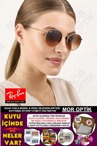Ray-Ban MOR OPTİK RB3447 9001/A5 (50 KLASİK NORMAL SİZE) UNİSEX ROUND METAL