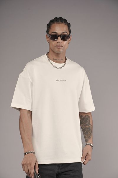 Butik TREND WE Μπλουζάκι με λαιμόκοψη με έθνικ στάμπα με μονόχρωμο σχέδιο