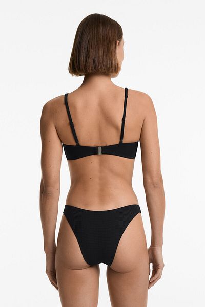 Oysho Piqué medium-coverage U-cut bikini briefs