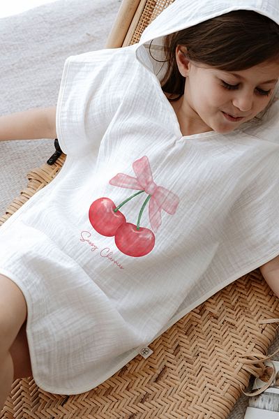 Tuğba Kuğu 4 Layer Muslin Poncho - Summer Vibes