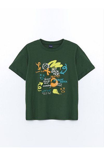 LC Waikiki Νέα σεζόν Crew Neck Boy's Tisort - S5H463Z4