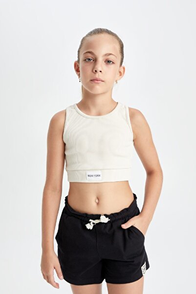 DeFacto Kız Çocuk Bisiklet Yaka Atlet C9604A824HS