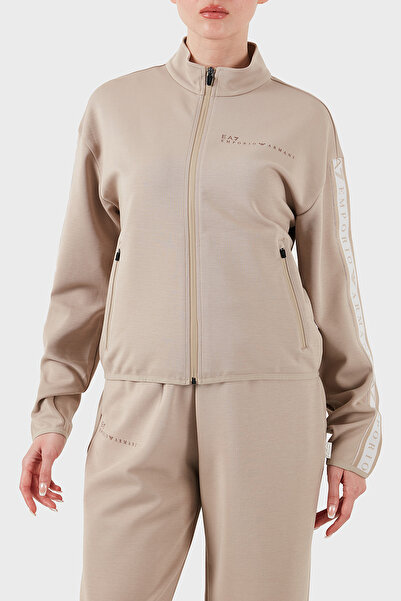 EA7 Logolu Regular Fit Dik Yaka Fermuarlı Sweat SWEAT 7W000275 AF12501 U6155