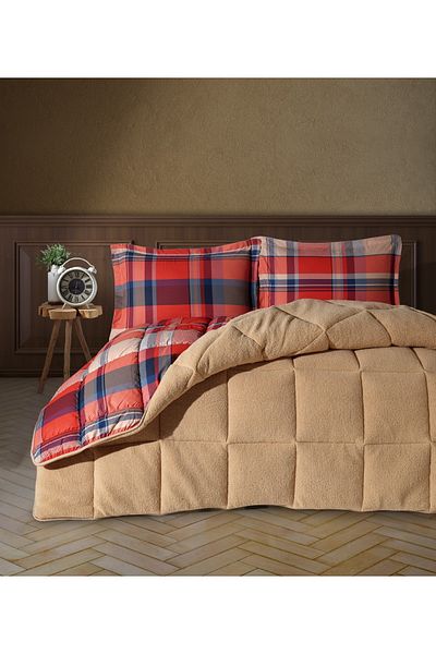 Clasy Wellsoft Quilt Set Double Life Is V4 Beige