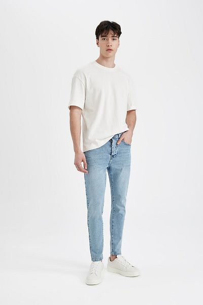 DeFacto Skinny Crop Fit Skinny Comfortable Fit Κανονική μέση Extra Skinny Leg Jean παντελόνι C9646AX24SP