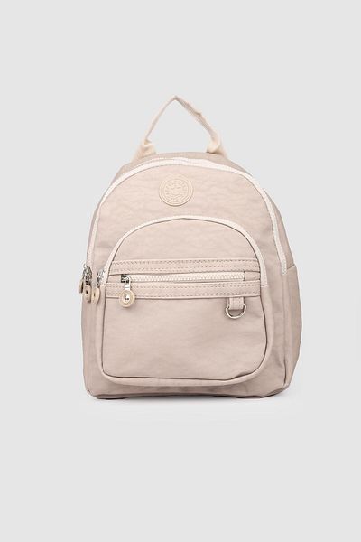 La La'Graccio Paris Rucsac pentru femei La'Graccio Paris - Laves Crinkle Mink cu mai multe compartimente