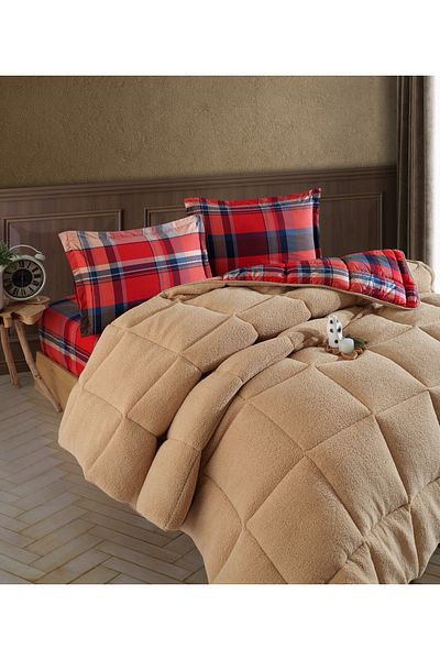 Clasy Wellsoft Quilt Set Double Life Is V4 Beige