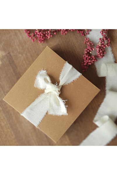 Bimotif Σχισμένη κρέμα βαμβακερή ρίγα, 10 cm - 2,20 μέτρα 2 τεμάχια