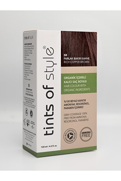 TİNTS OF STYLE Tints Of Style 5r Parlak Bakır Kahve Organik Saç Boyası