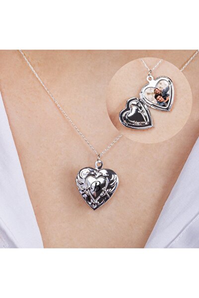 EJOYA Kişiye Özel Gizli Resimli Kalp Kolye 94481