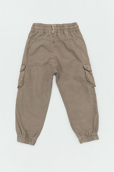 Fulla Moda 100% Cotton Elastic Leg Cargo Pocket Boy's Trousers