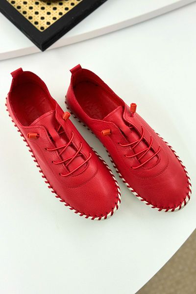 Zerenyus Derinyus 100% Genuine Leather Sandal - Red