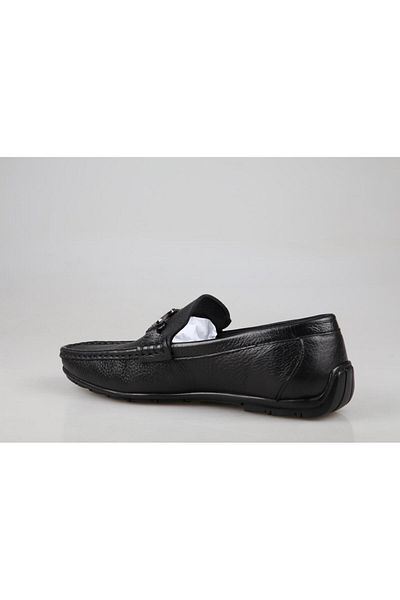 MARCOMEN 21147 Genuine Leather Black Men's Casual Shoes
