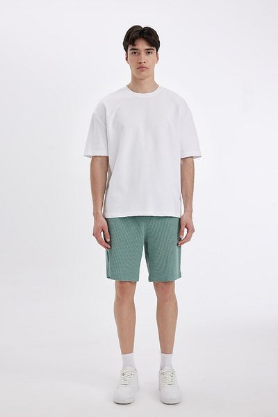 DeFacto Slim Fit Slim Fit Waffle Basic ίσιο σορτς Z4142az24sm