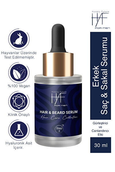 history future Saç ve Sakal Bakım Serumu Dökülme Önleyici Dolgunlaştırıcı 30 ml