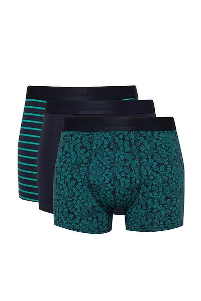 DeFacto Gemustertes 3-teiliges Boxer-Set für Herren – T4935az24au