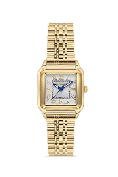 Dice Kayek Dk.1.Ag1356.06 Stone Design 3 Atm Water Resistant Steel Cord Gold Color Women's Wristwatch