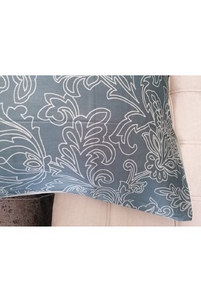 Taç Crown Flower Cotton Satin Pillow Set (2 Pieces 50X70 cm)