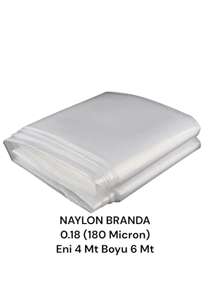 KOLDOOR Naksan Kalın Naylon Branda Kurban Kesim Naylonu Bahçe Sera Naylonu 4x6 Eni 4 Mt Boyu 6 Mt
