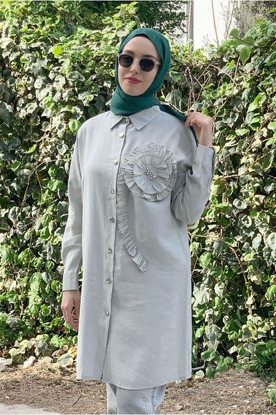 Moda Rosa 25Y7035 - Stone - Stylish Shirt with Stone