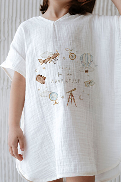 Tuğba Kuğu 4 Layer Muslin Poncho - Summer Vibes