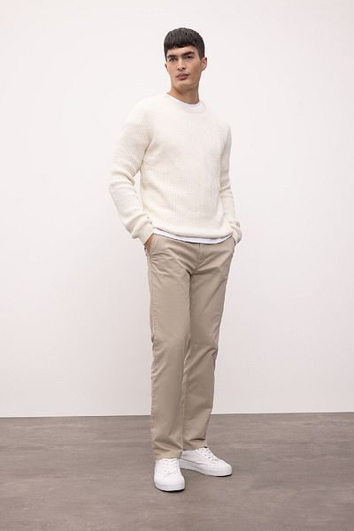 DeFacto Standard Fit Regular Cut Crew Neck Textured Knitwear Sweater C8814Ax24Wn