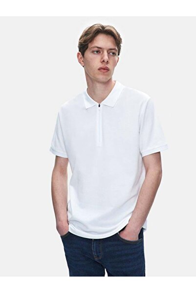 Ltb Lozoko Λευκό ανδρικό μπλουζάκι με κοντό μανίκι κανονικό μπλουζάκι 1225841886089100