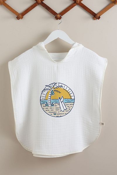 Tuğba Kuğu 4 Layer Muslin Poncho - Summer Vibes