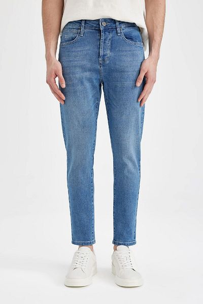 DeFacto Skinny Crop Fit Skinny Comfortable Fit Κανονική μέση Extra Skinny Leg Jean παντελόνι C9744AX24SP