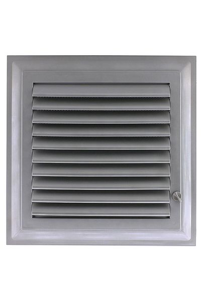 NZB Gray Colored Grille Bathroom Wc Toilet Ventilation Plastic Shutter 35X35 cm