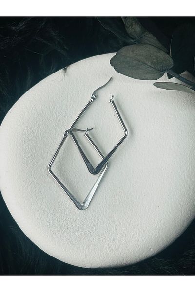 Çelik Silver Steel Earrings