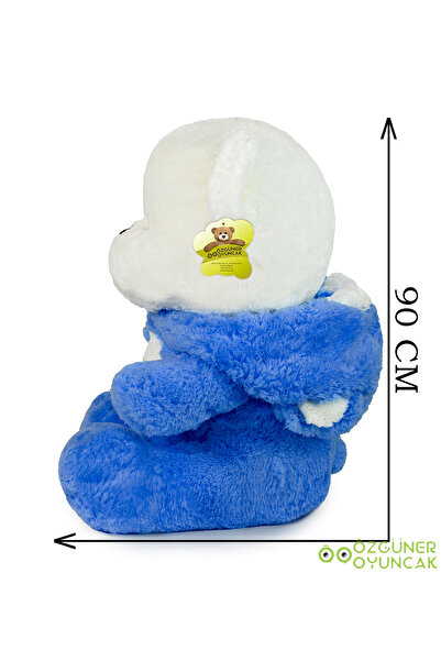 Özgüner Oyuncak Uykumcuk Gold Kapşonlu Peluş Ayı Sevgiliye Özel 90 Cm (%100 YERLİ)