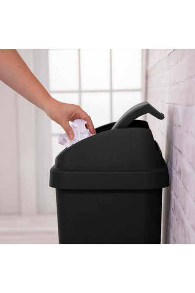 Sterilite Durable Construction BPA-Free Swing Top Wastebasket 13 Gal