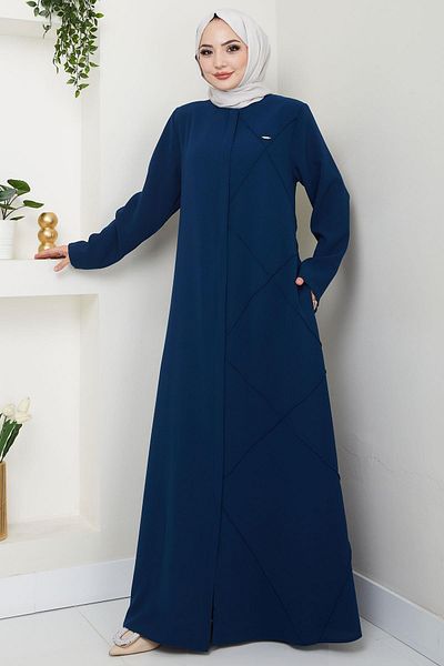 hafsamina Φεράκι με Σταυροβελονιά Μονόπλευρη - Indigo HM2708
