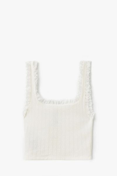 Koton Women's Crop Tank Top 5Sak10003Ek010