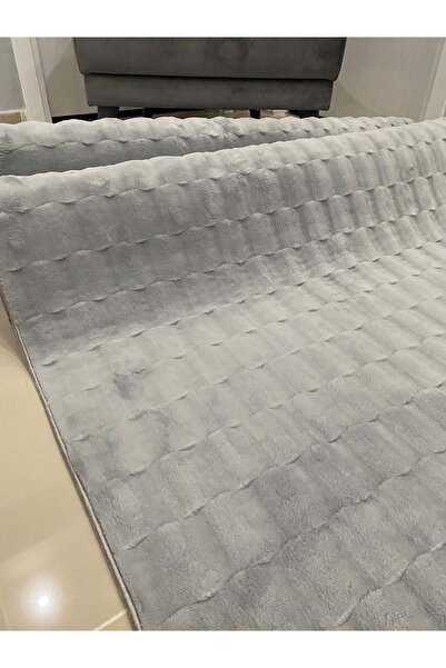 Alya Home Puffy Peluş Kaymaz Tabanlı Kesme Salon Koridor Mutfak Halısı Yolluk...