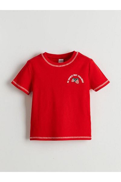 LC Waikiki Lcw Crew Neck Girl's Crop T-Shirt
